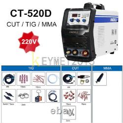 1PC 220V 3 In1 Plasma Cutter CUT MMA TIG Electric Welder Display Welding Machine