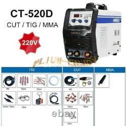 1PC 220V 3 In1 Plasma Cutter CUT MMA TIG Electric Welder Display Welding Machine