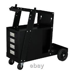 220LBS Welding Cart with Tank Storage 4 Drawers for TIG MIG Welder Plasma Cutter
