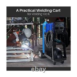 3-Tier Welding Cart MIG TIG ARC Plasma Cutter Welder Welding Cart Universal W