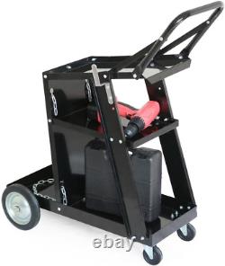 3-Tier Welding Cart MIG TIG ARC Plasma Cutter Welder Welding Cart Universal WithTa