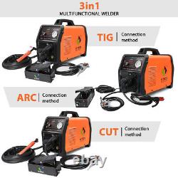 4in1 Air Plasma Cutter 110/220V ARC Stick TIG Pulse Welder Welding Machine