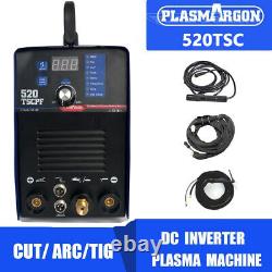 520TSC 110/220V DC Plasma Cutter MMA/CUT/TIG 3in1 IGBT Multifunction Welding