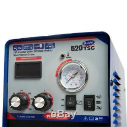 520tsc manufacturing plasma cutter cut/mma/tig welder welding machine with pedal