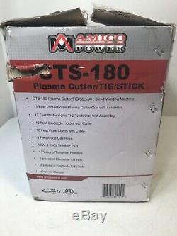 Amico CTS-180 3-in-1 40 Amp Plasma Cutter 180A TIG-Torch 160A Stick Welder (L)