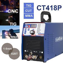 CT418P 3 in 1 Plasma Cutter/TIG/MMA Welder Machine Pilot Arc CNC Pluse Digital