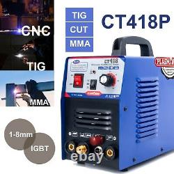 CT418P 3 in 1Plasma Cutter TIG/MMA Machine Digital TIG/MMA/ Welder Pilot Arc CNC