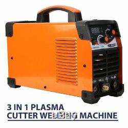 CT520D Plasma Cutter Tig/MMA Stick Welder Dual Voltage 3in1 Air Plasma Cutter US
