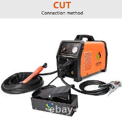 HITBOX 110V/220V 50A Plasma Cutter ARC Tig Cut Welding Machine + Foot Pedal