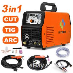 HITBOX 3in1 Welding Machine 50A Air Plasma Cutter 200A TIG/Stick/MMA/ARC Welder