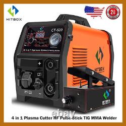 HITBOX 4 in 1 Cut/TIG/MMA Air Plasma Cutter Stick Welder Welding Machine 200Amp