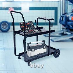Heavy Duty Rolling MIG Welding Cart TIG Welder Trolley Plasma Cutter Storage NEW