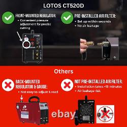 Lotos CT520D 50 AMP Air Plasma Cutter, 200 AMP Tig and Stick/Mma/Arc Welder 3 in