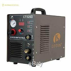 Lotos CT520D Air Plasma Cutter/Tig/Stick Welder 3 in 1 Combo Welding Machine, Ar