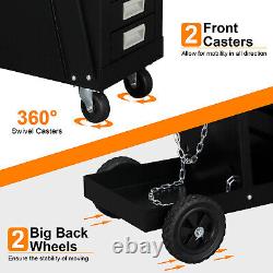 New 4-Drawer Welding Trolley Cart Welder Cabinet MIG TIG ARC Plasma Cutter Bench