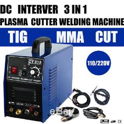 Pilot Arc 3 IN 1 TIG/MMA/CUT Plasma Cutter Machine Welder CNC Compatible