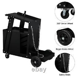 Portable Steel Welding Cart with4 Storgae Drawers for TIG MIG Welder Plasma Cutter