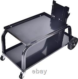 Universal MIG Welding Cart, Rolling Welding Cart with Wheels for TIG MIG Welder