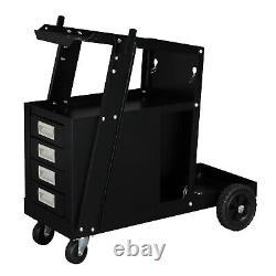 Universal Welding Cart 4 Drawer Cabinet FOR MIG TIG Plasma Cutter Tank Storage