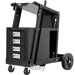 Welder Welding Cart with Wheels & Tank Storage for TIG MIG Welder Plasma Cutter