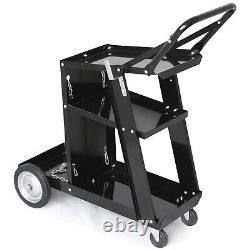 Welding Cart, MIG TIG ARC Welder Cart Plasma Cutter Cart with Universal Tank