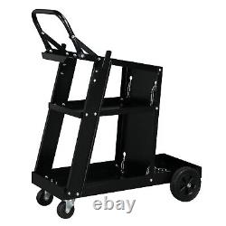 Welding Cart Welder Plasma Cutter Cart 3-Tier Universal Heavy Duty MIG TIG AR