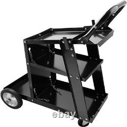 Welding Cart for Tig Mig Welder and Plasma Cutter Heavy Duty Rolling with