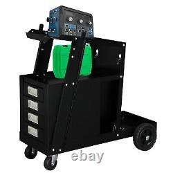 Welding Cart with Tank Storage, 200LBS 4 Drawers for TIG MIG Welder Plasma Cutter