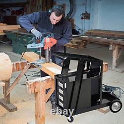 Welding Cart with Tank Storage 4Drawers for TIG MIG Welder Plasma Cutter Universal