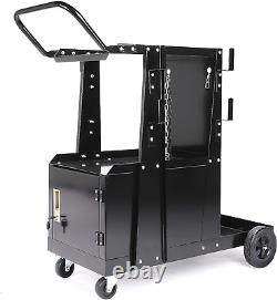 Welding Carts for Mig/Tig Welder and Plasma Cutter Welder Cart on Wheels Welding