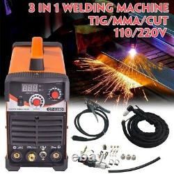 Welding Machine Plasma Cutter Portable 3 in 1 TIG MMA ARC Stick Welder 110V/220V