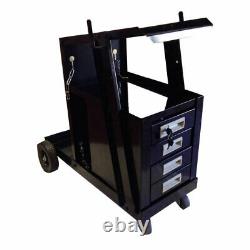 Welding Welder Cart with4 Drawer Cabinet MIG TIG ARC Plasma Cutter Tank Storage US